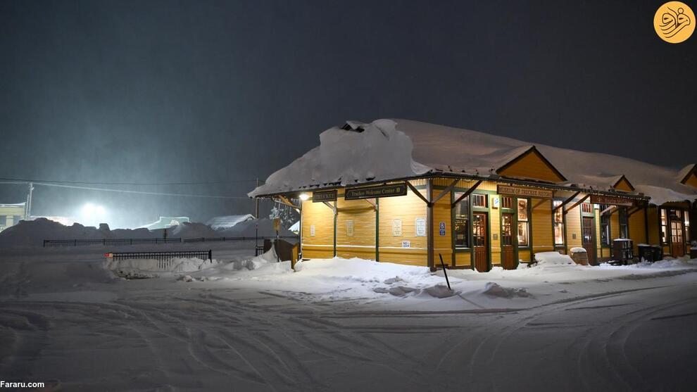 (تصاویر) برف فلج کننده در نوادا