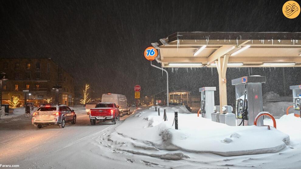 (تصاویر) برف فلج کننده در نوادا