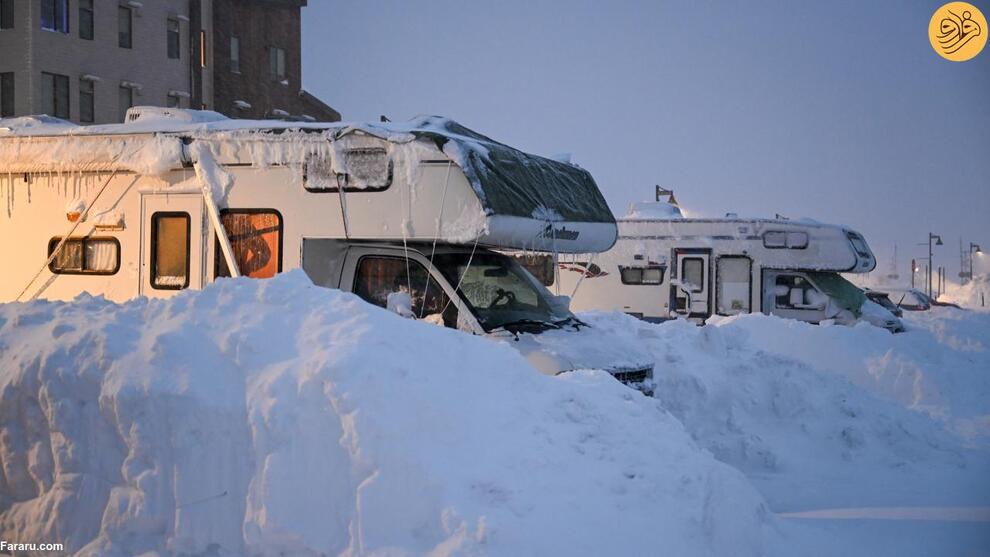 (تصاویر) برف فلج کننده در نوادا