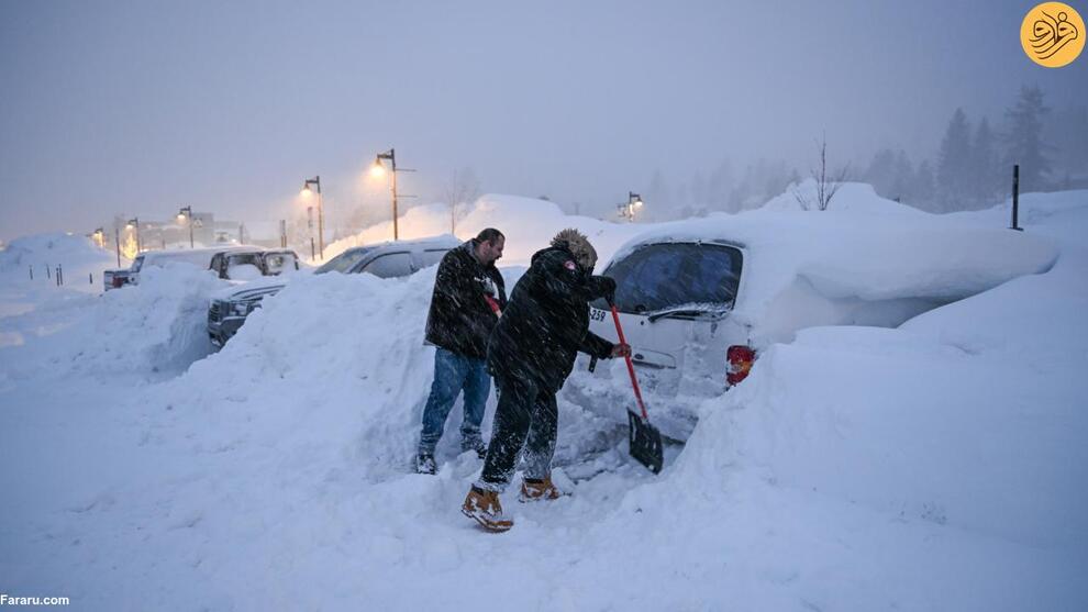 (تصاویر) برف فلج کننده در نوادا