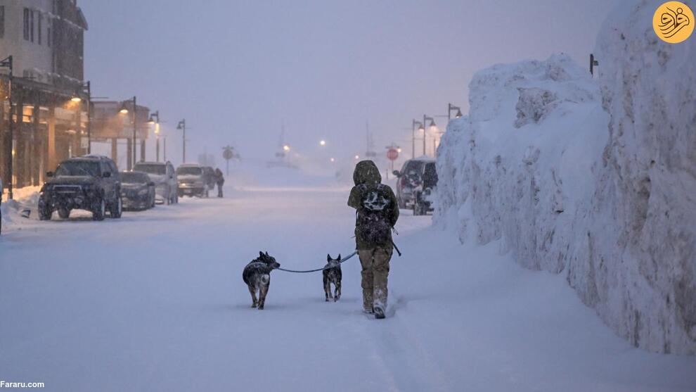 (تصاویر) برف فلج کننده در نوادا