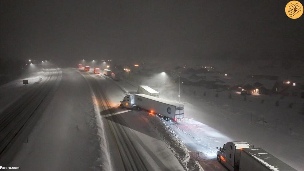 (تصاویر) برف فلج کننده در نوادا