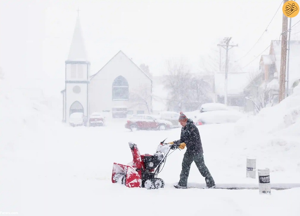 (تصاویر) برف فلج کننده در نوادا