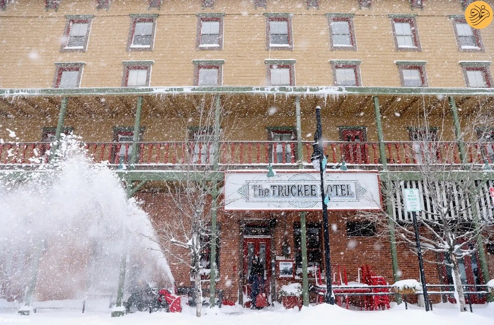 (تصاویر) برف فلج کننده در نوادا