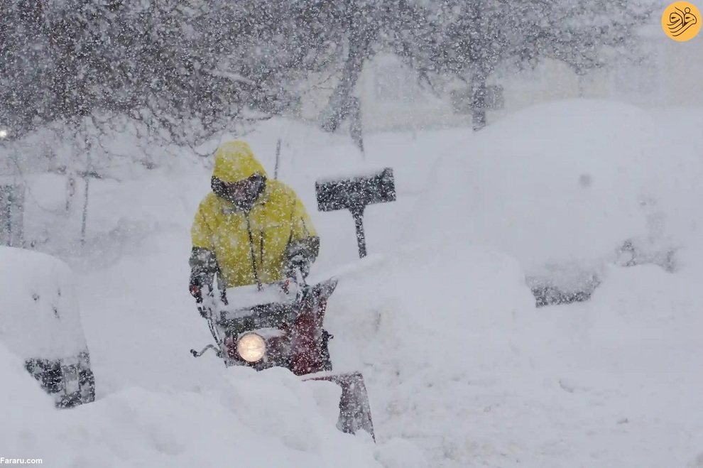 (تصاویر) برف فلج کننده در نوادا