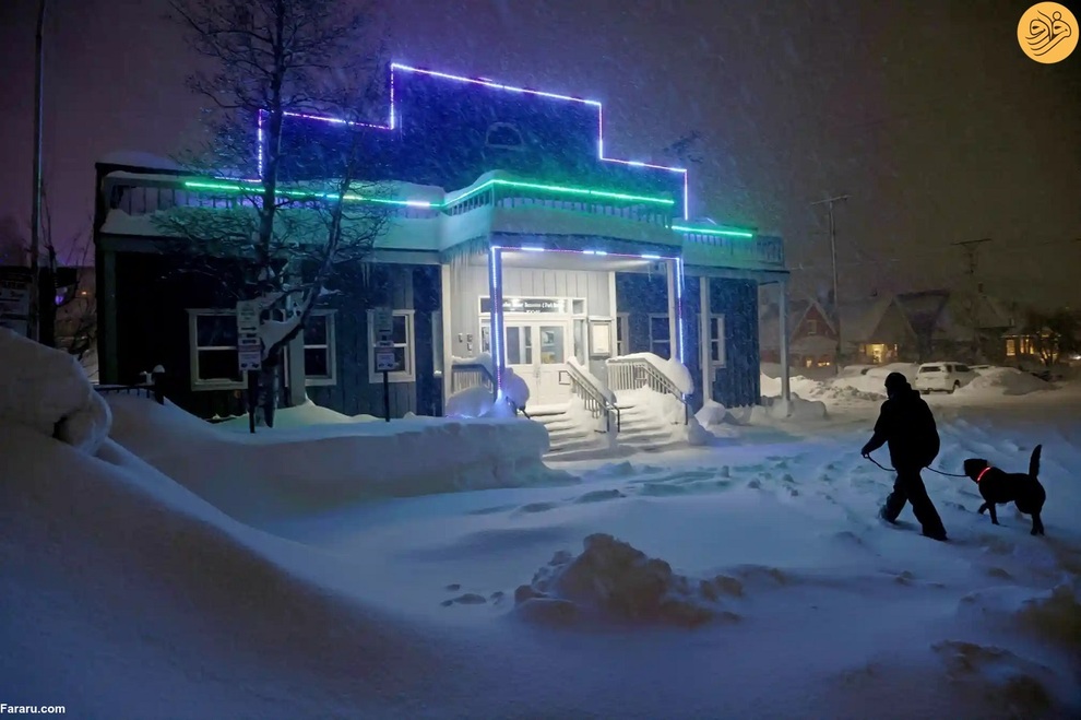 (تصاویر) برف فلج کننده در نوادا