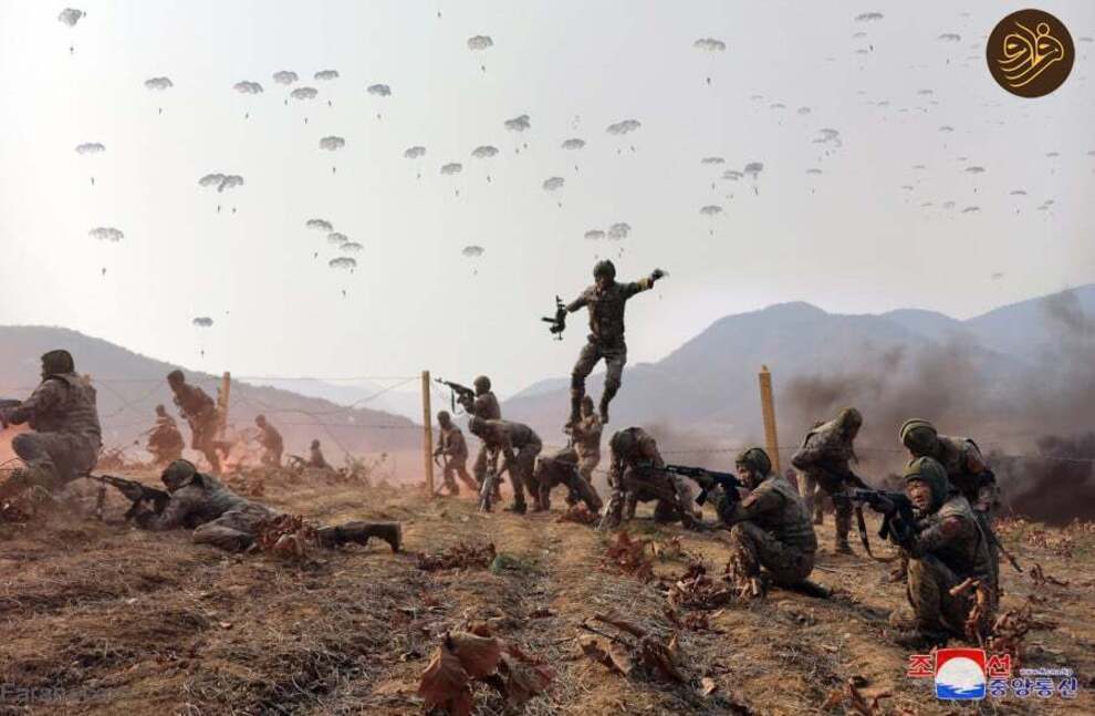 (تصاویر) رهبر کره شمالی و دخترش در تمرینات نظامی ارتش