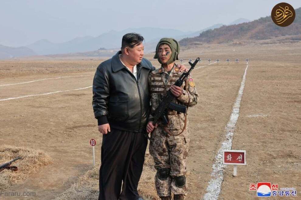 (تصاویر) رهبر کره شمالی و دخترش در تمرینات نظامی ارتش