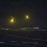 ببینید / اولین تصاویر از درگیری پهپادهای ایرانی با پدافند اسرائیل در آسمان تل‌آویو