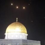 ببینید / تصویری از ده‌ها پهپاد‌ بر فراز بیت‌المقدس در عملیات دیشب