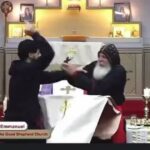 ببیند / تصاویری از حمله با چاقو به کشیش کلیسای آشوری در سیدنی