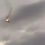 ببینید / لحظه سقوط بمب‌افکن استراتژیک ارتش روسیه