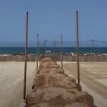 ببینید / عملیات ساخت اسکله دریایی موقت در نوار غزه