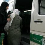 ببینید | تصاویری از حضور ون‌های گشت ارشاد و نیروهای پلیس در میدان ولیعصر تهران