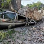 ببینید | کنده شدن قسمت بالایی مناره یک مسجد در توکات در پی زلزله ۵.۶ ریشتری