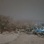 ببینید | تصاویر جالب از بارش برف بهاری در روستای پری شهرستان ملایر