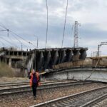 ببینید | لحظه هولناک و مرگبار  پل پانینسکی درفرو ریختن اسمولنسک روسیه