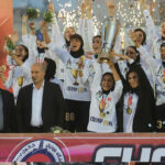 ببینید | جشن قهرمانی خاتون بم در پایان لیگ فوتبال بانوان