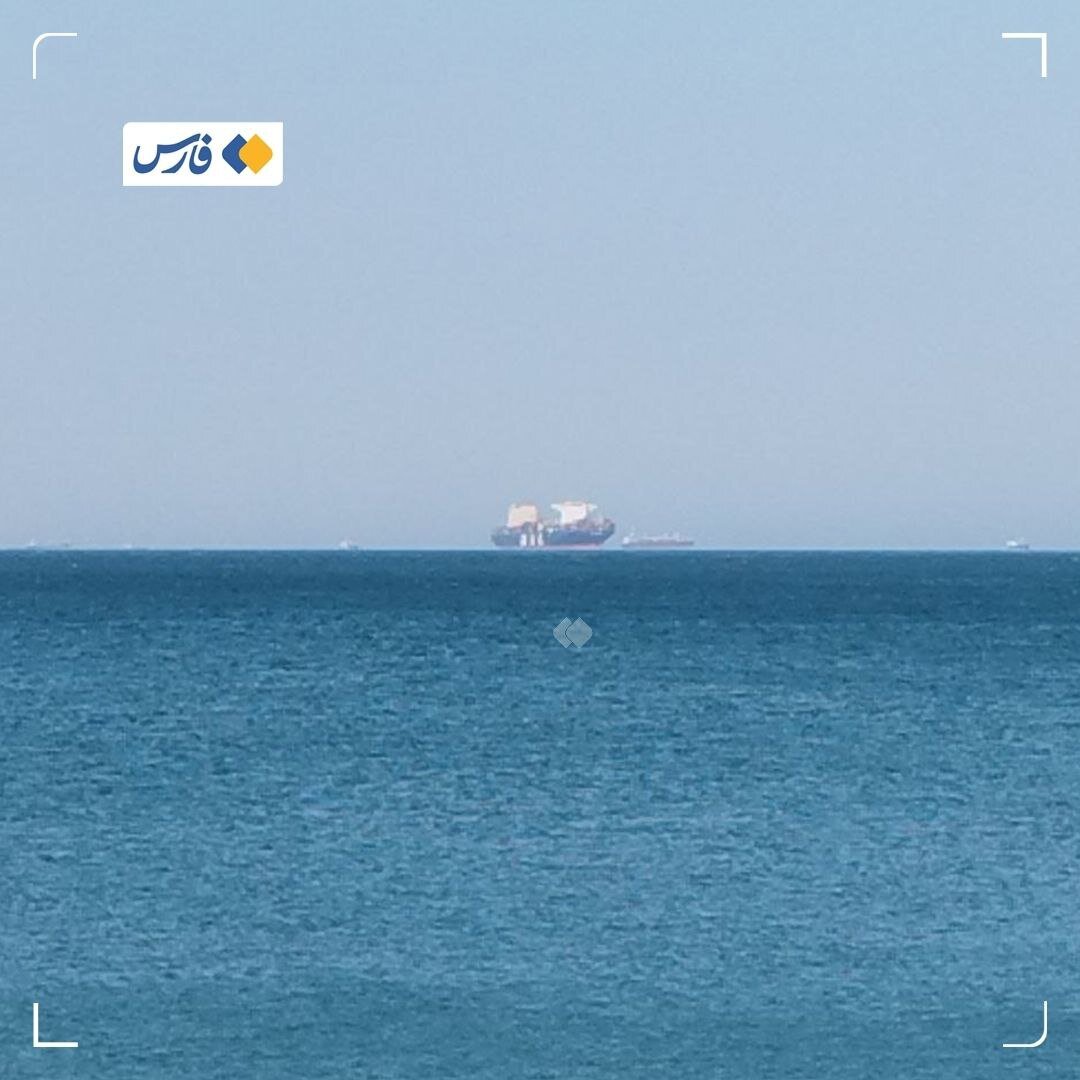 عکس |  تصویری از کشتی غول‌پیکر اسرائیلی در حوالی بندرگاه بندرعباس