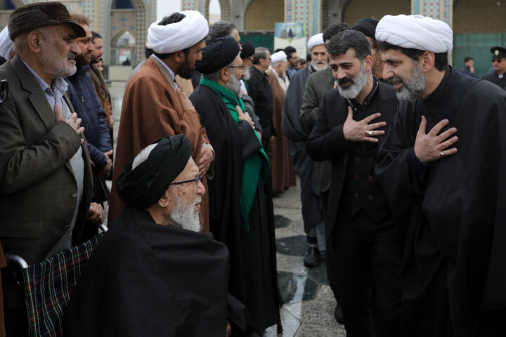 تشییع پیکر آیت الله شیخ حبیب الله احمدی