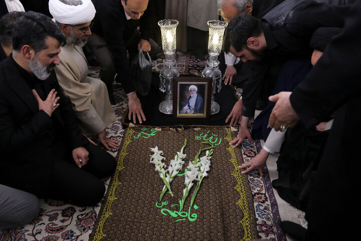 تشییع پیکر آیت الله شیخ حبیب الله احمدی