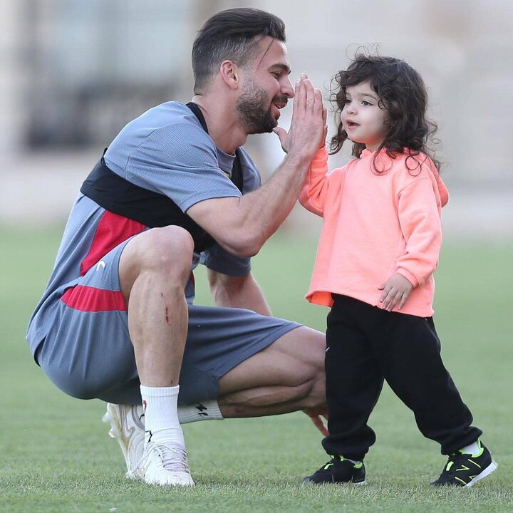 تمرین امروز پرسپولیس در حضور یارا دختر سروش رفیعی برگزار شد