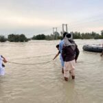 ببینید | تصاویری از سیلاب در مسیر جاده اصلی نوبندیان به راسک