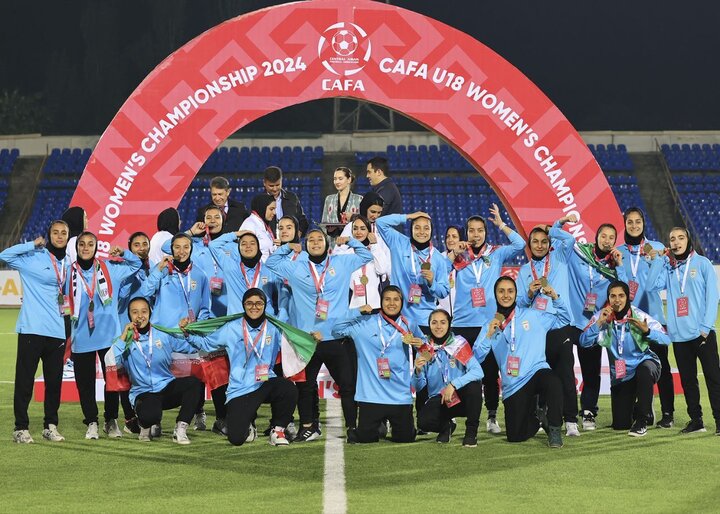 جشن قهرمانی تیم ملی دختران