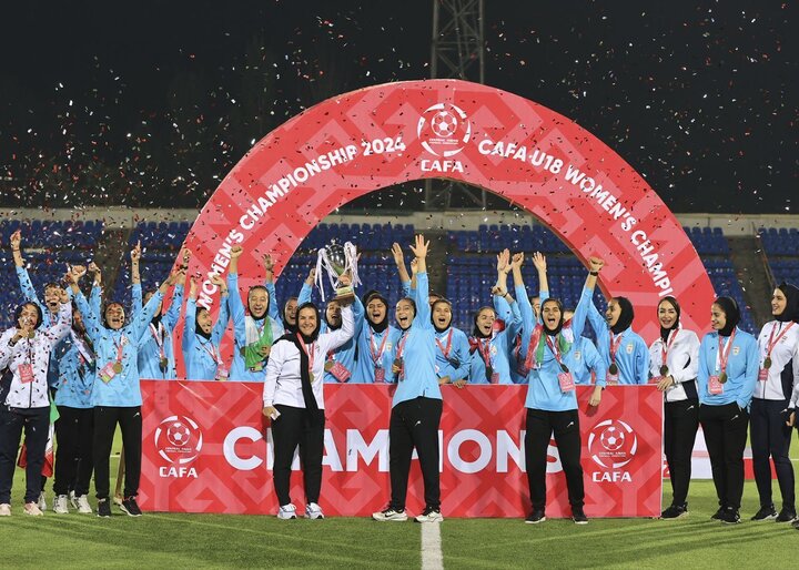 جشن قهرمانی تیم ملی دختران