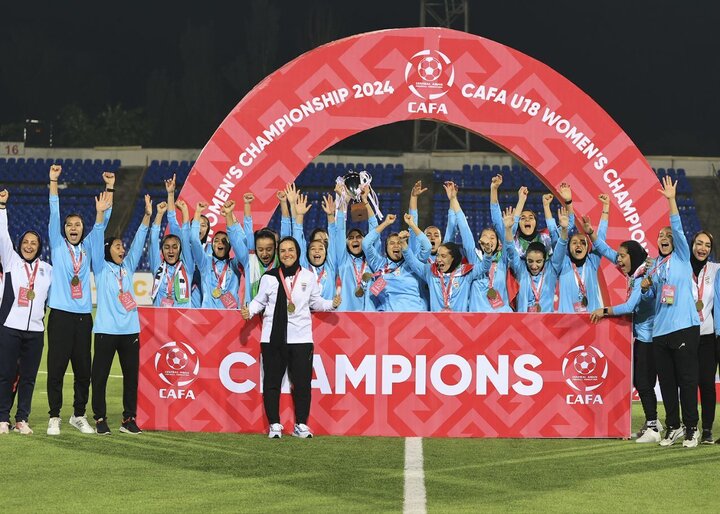 جشن قهرمانی تیم ملی دختران