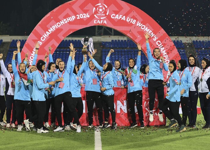 جشن قهرمانی تیم ملی دختران