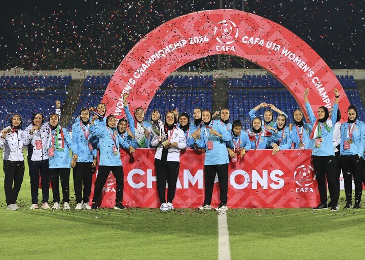 جشن قهرمانی تیم ملی دختران