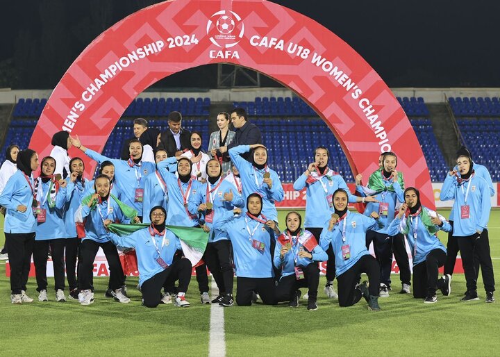 جشن قهرمانی تیم ملی دختران