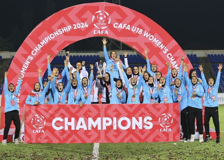 جشن قهرمانی تیم ملی دختران