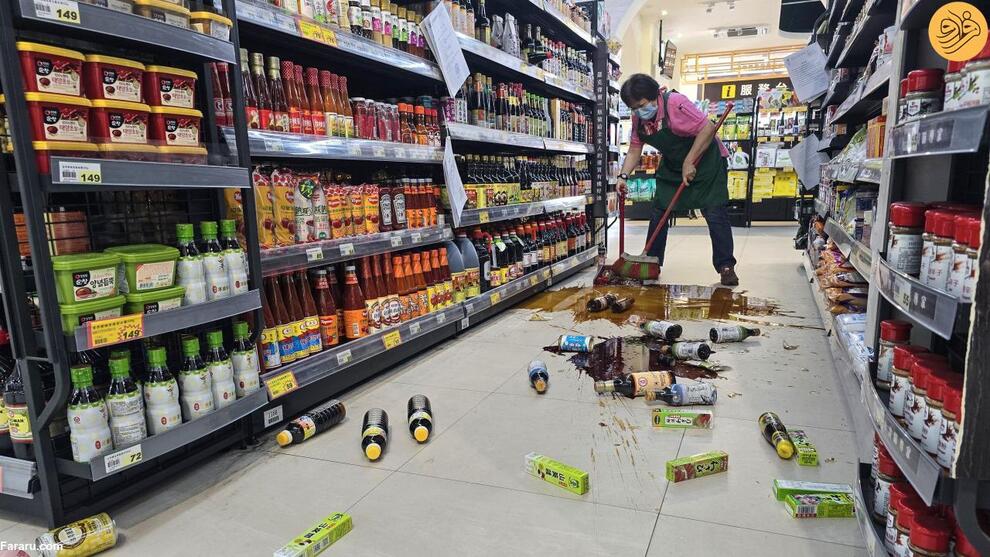 (تصاویر) ‌زلزله‌ ۷.۴ ریشتری در تایوان