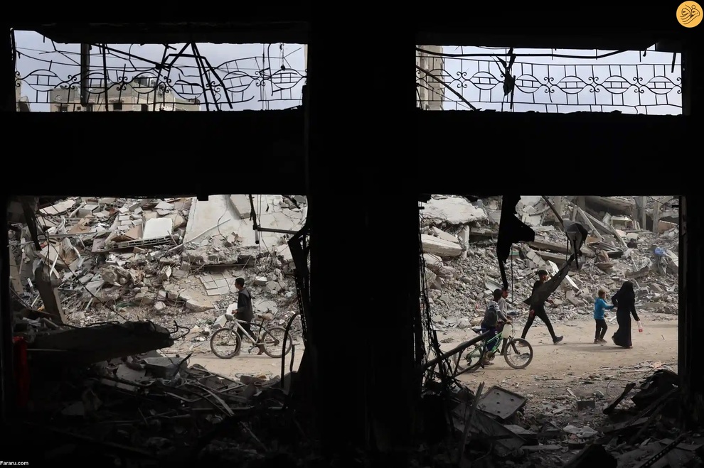 (تصاویر) بازگشت ساکنان خان یونس؛ شهر بوی مرگ می‌دهد