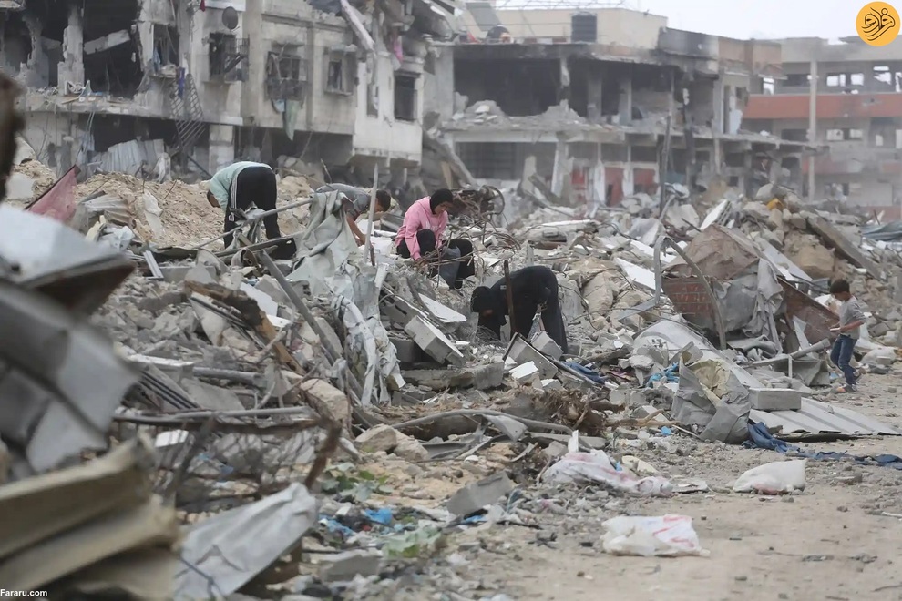 (تصاویر) بازگشت ساکنان خان یونس؛ شهر بوی مرگ می‌دهد