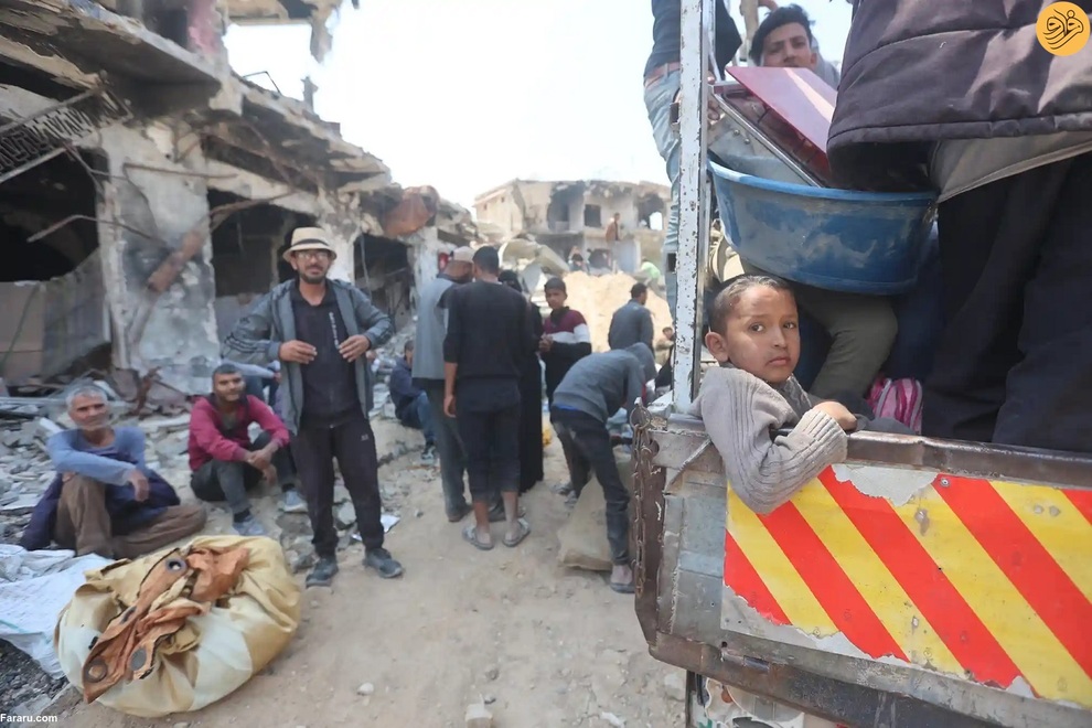 (تصاویر) بازگشت ساکنان خان یونس؛ شهر بوی مرگ می‌دهد