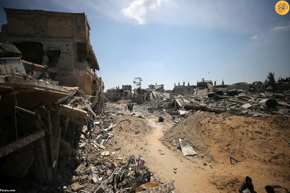 (تصاویر) بازگشت ساکنان خان یونس؛ شهر بوی مرگ می‌دهد