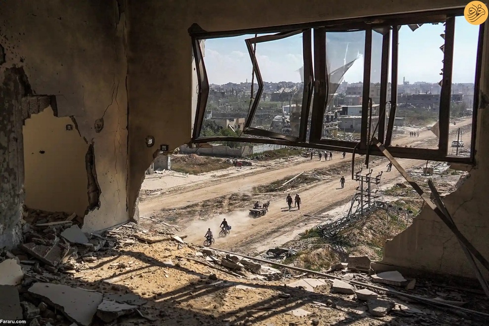 (تصاویر) بازگشت ساکنان خان یونس؛ شهر بوی مرگ می‌دهد