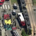 ویدیو / ۵۵ زخمی در تصادف قطار مترو با اتوبوس در لس‌آنجلس