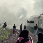 ویدیو / تصاویری از آتش سوزی در قطار هشتگرد-تهران