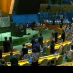 ببینید/ یک دقیقه سکوت به احترام رئیس‌جمهور فقید ایران در سازمان ملل