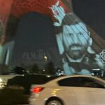 تصاویر | اجرای ویدئو مپینگ از تصاویر شهدای سانحه بالگرد روی برج آزادی