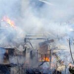 ببینید | تصاویری تلخ از خسارت‌های آتش‌سوزی گسترده در امامزاده ابراهیم (ع)