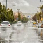 ببینید | تلاش بی‌نظیر پاکبان مشهدی برای باز کردن راه خروج آب پس از بارش شدید باران