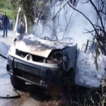 ببینید | اولین تصاویر از حمله پهپادی اسرائیل به یک خودرو و ترور ۴ نفر در جنوب لبنان