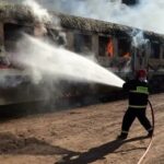 ببینید | اولین تصاویر از آتش‌سوزی در قطار هشتگرد – تهران