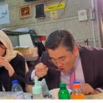 ببینید | واکنش جالب سفیر کره جنوبی و همسرش به خوردن کله‌پاچه