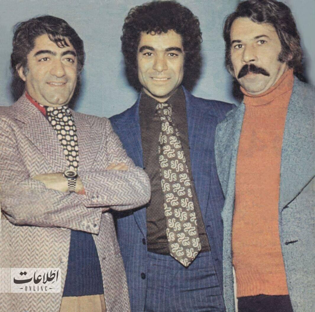 عکس | قاب یادگاری عزت‌الله انتظامی با بهروز وثوقی و داود رشیدی
